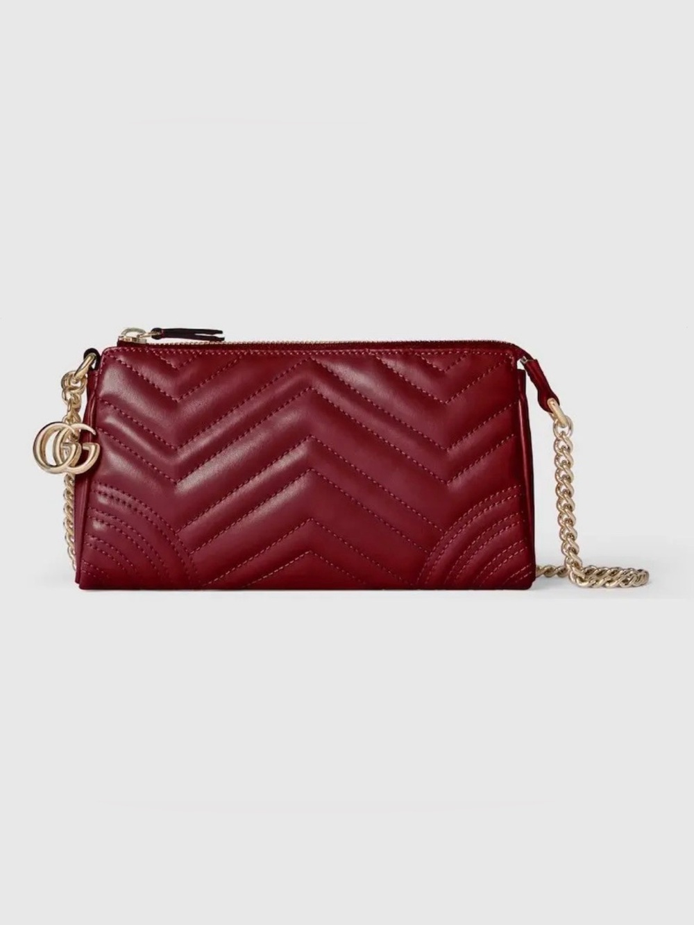 NEW Gucci GG Marmont Small Shoulder Bag Rosso Red